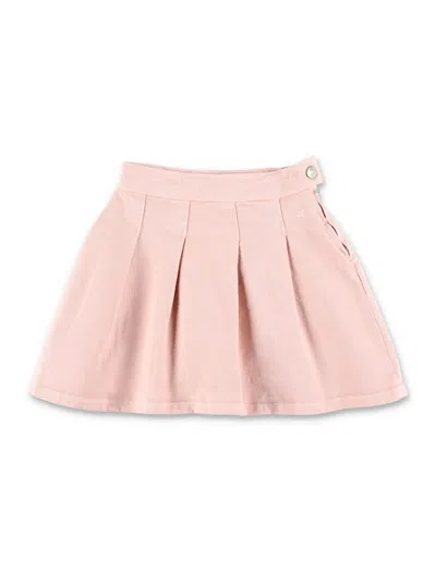 Bonpoint Kids'  Jedda Girls Pleated Skirt In Organic Cotton In Pink