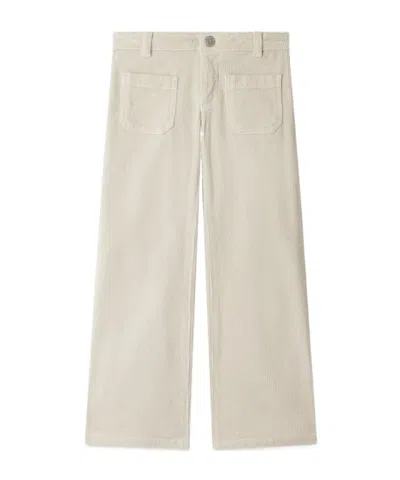 Bonpoint Jennifael Velvet Straight Pants In White