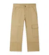 Bonpoint Cargo-pocket Cotton Trousers In Brown