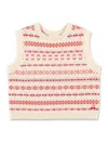 Bonpoint Jetlana Girls Fair Isle Wool Vest In Neutral