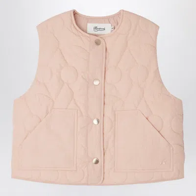 Bonpoint Jilian Quilted Vest In Pink