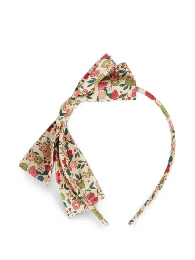 Bonpoint Kids' Jin Floral-print Headband In Neutrals