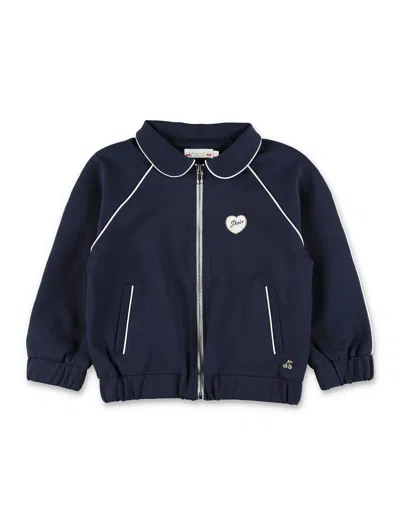 Bonpoint Kids'  Jinto Girls Milano Jacket In Blue