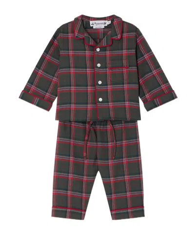 Bonpoint Plaid Pajamas Two Piece Set In Multi