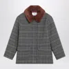 Bonpoint Joao Quilted Wool Coat With Checked Pattern