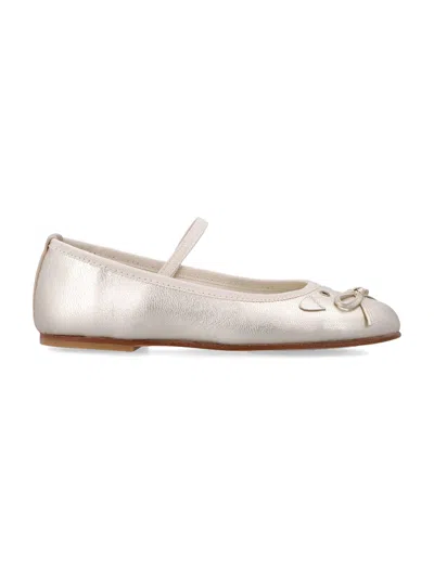 BONPOINT JOIE GOLD LEATHER CAT BALLERINAS BONPOINT FOR GIRL