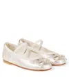 Bonpoint Joie Metallic Leather Ballet Flats