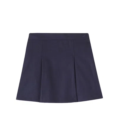 Bonpoint Kids' Jolène Pleated Skirt In Blue