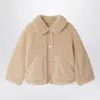 Bonpoint Joline Jacket In Faux Fur In Pink