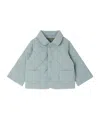 Bonpoint Joseph Light Blue Quilted Jacket In Blue