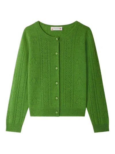 Bonpoint Josiane Cardigan In Green