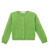 Bonpoint Josiane Pointelle Cashmere Cardigan In Neutral
