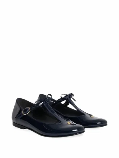 Bonpoint Kids' Joyce Patent-leather Ballet Flats In Black