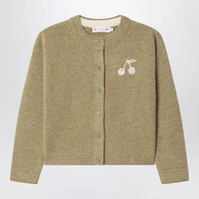 Bonpoint Judicael Bronze-coloured Cashmere Cardigan In Multi