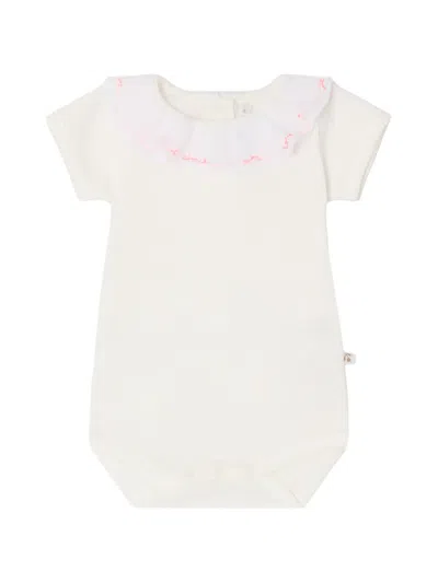 Bonpoint June Mc ラッフル ボディスーツ In White