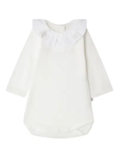 Bonpoint Babies' June Ruffled Body In White