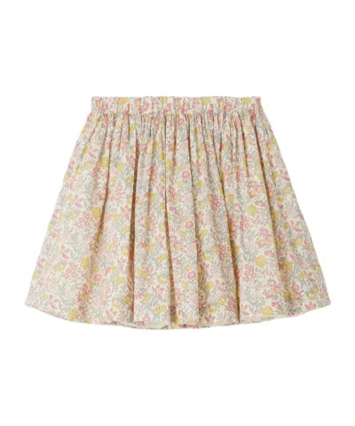 Bonpoint Jupe Floral-print Cotton Skirt In White