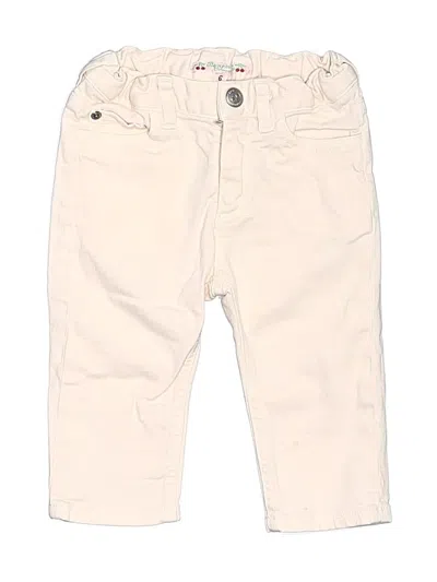 Pre-owned Bonpoint Kids' Khaki Pant In Ivory