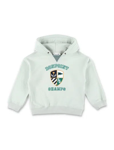 Bonpoint Kids' Hoodie Fleece In Green