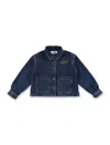 Bonpoint Eliza Embroidered Denim Jacket In Denim