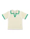 Bonpoint Elanita Sweater In Ivory/green In Ivory