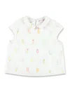 Bonpoint Blouse With Ice-cream Motifs In Ivory