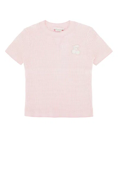 Bonpoint Kids Bio Cotton Knit Pullover In Rarose
