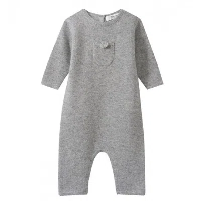 Bonpoint Kids Cashmere Onesie In Gray
