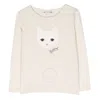 Bonpoint Kids Cat Print Long-sleeve T-shirt