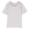 BONPOINT BONPOINT KIDS CLEA PLEATED COLLAR COTTON T-SHIRT