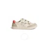 Bonpoint Kids Ecru Fedy Cherry-print Touch-strap Sneakers