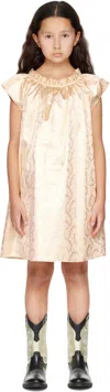 Bonpoint Kids Gold Charlotte Dress In 524a Fl Rose Fane