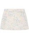 Bonpoint Tonka Tweed Mini Skirt In White