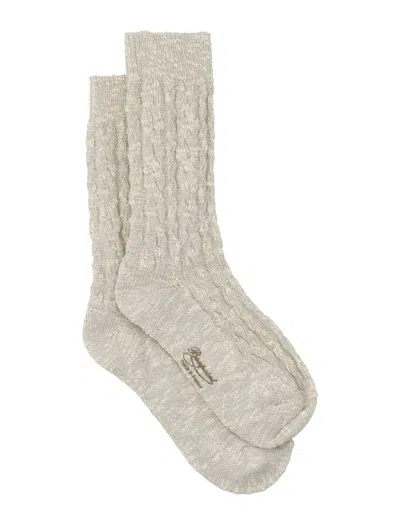 Bonpoint Kids' Knit Sock In Mastic Chine