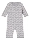 Bonpoint Knitted Rabbit-pattern Romper In Gray