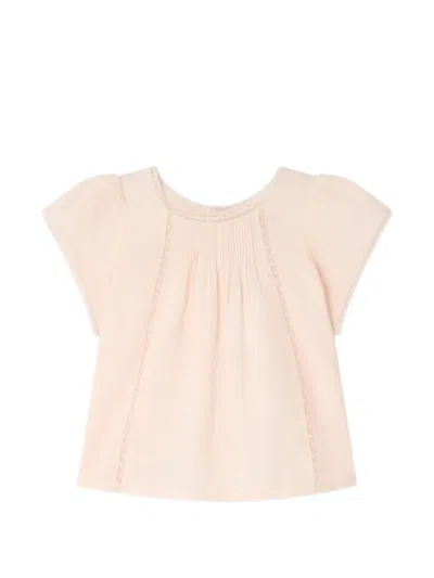 Bonpoint Babies' Lacacia Lace-detail Blouse In Pink