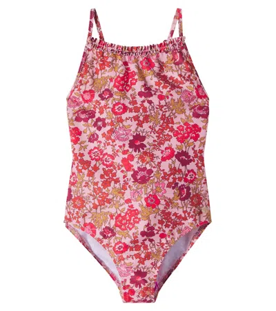 Bonpoint Kids' Laika Floral Swimsuit In Multi