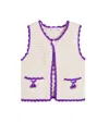 Bonpoint Laila Crochet Cotton Vest In White