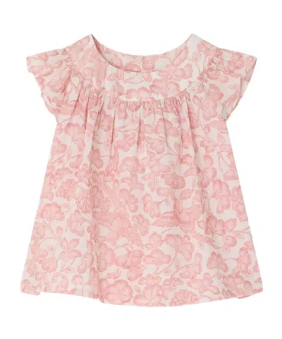 Bonpoint Lala Blouse In Organic Cotton Voile In Pink