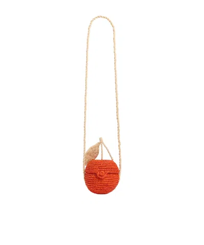 Bonpoint Laney Handmade Cherry Crossbody Bag In Red