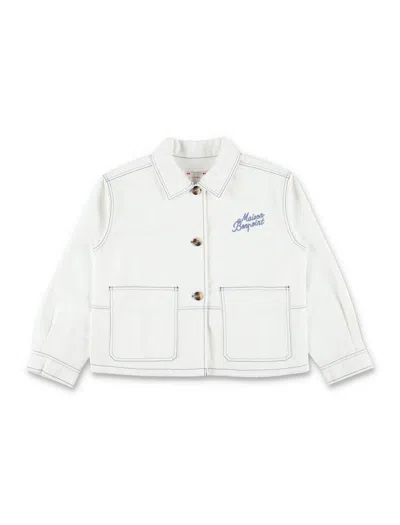 Bonpoint Larity Organic Denim Jacket In White