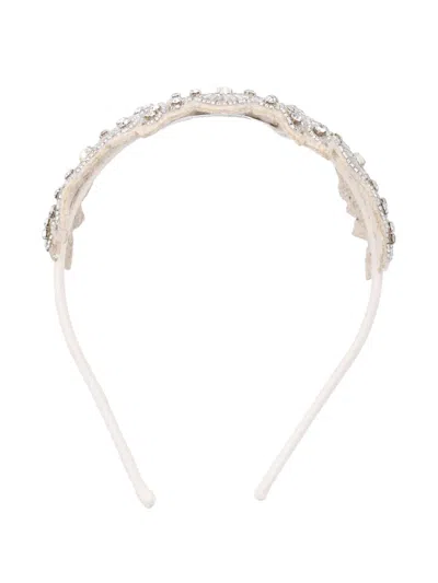 Bonpoint Kids' Laure Pearl-embellishment Hairband In Pink