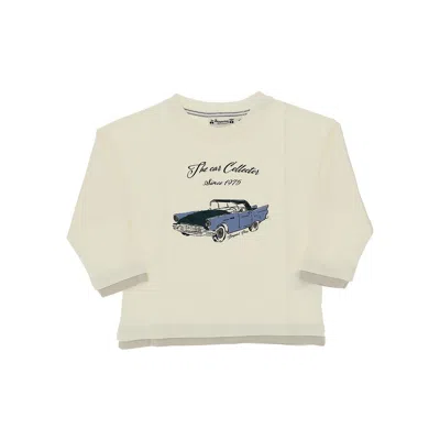 Bonpoint Layering Effect T-shirt With Print Kids In Neutral
