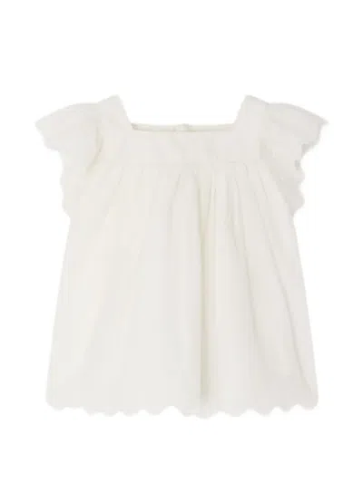 Bonpoint Babies' Layli Lace Blouse In White