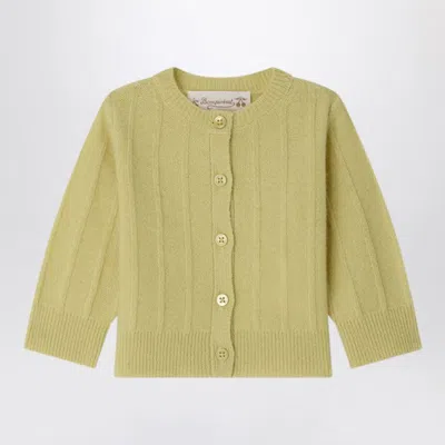 Bonpoint Leander Light Green Cashmere Cardigan