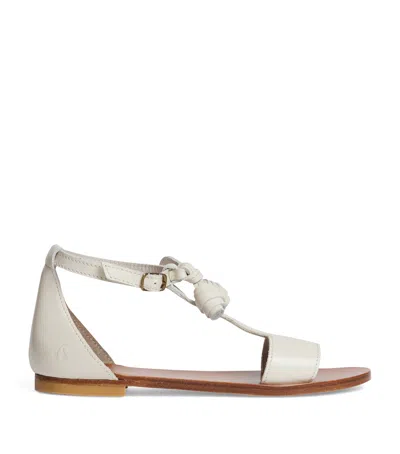 Bonpoint Kids' Leather Elmas Sandals In Neutral