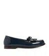 Bonpoint Jazz Fringed Leather Loafers In Blue