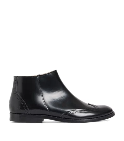 BONPOINT LEATHER JANETTE ANKLE BOOTS