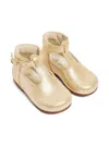 Bonpoint Leather Pre-walkers In Gold