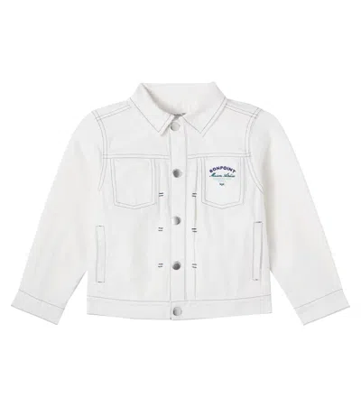Bonpoint Kids' Leddis Denim Jacket In White